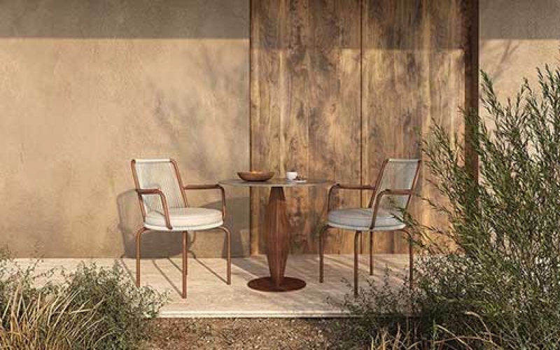 Two seater outdoor leisure dining table and chairs