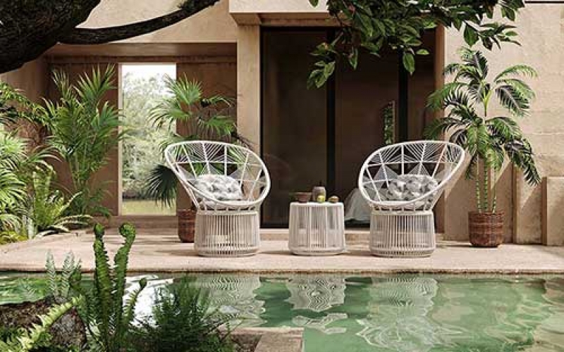 Courtyard outdoor leisure chairs
