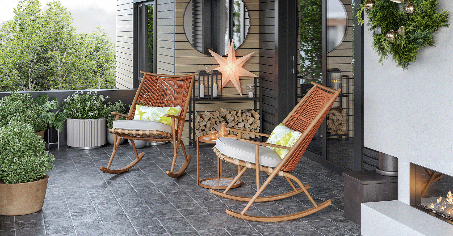 wooden leisure chair