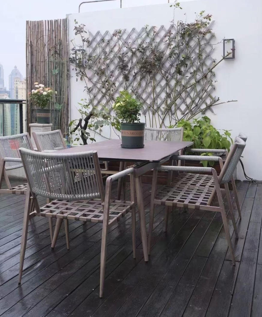 Bangkok Villa Penthouse Terrace Outdoor Table and Chair